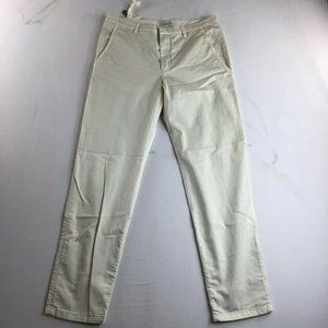 Merci Women's Off White Trouser Pant Slash Pocket Casual Size M